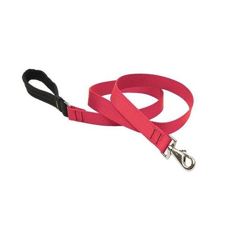 LUPINE PET Lupine 22559 1 in. Red 6 ft. Padded Handle Dog Leash 22559